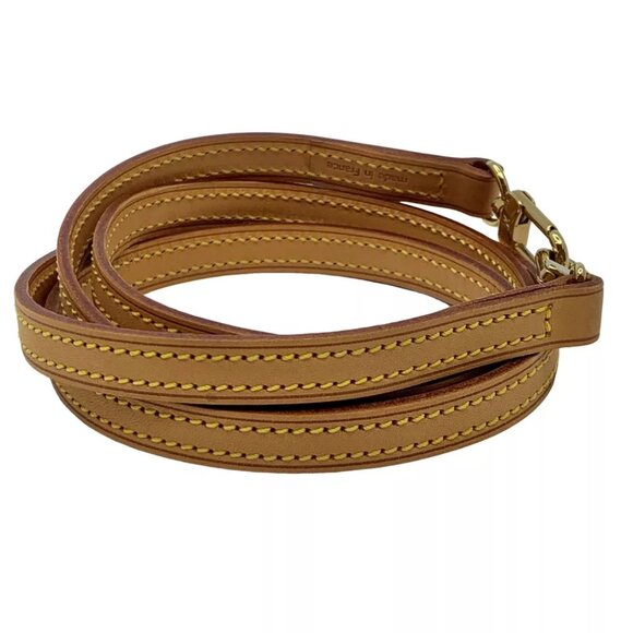 LOUIS VUITTON Shoulder Strap For LV Bags Brown Leather - Picture 4 of 7